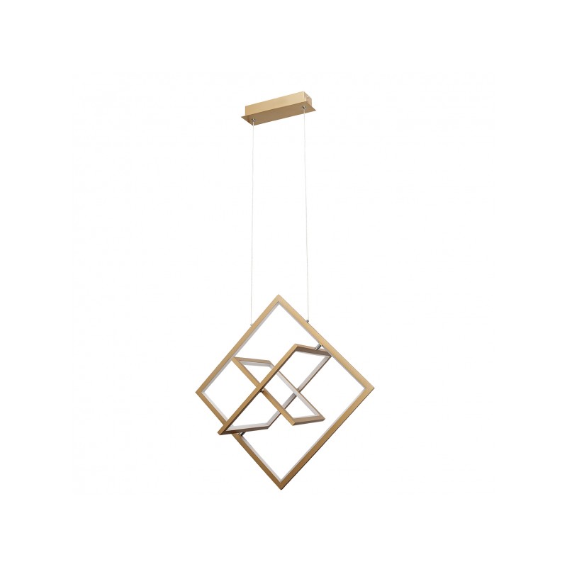 Colgante Lexie oro 50W LED 4000K Fabrilamp